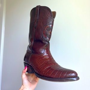 Black Jack Crocodile Belly Boots